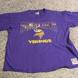 vintage Minnesota Vikings t-shirt. The shirt features Le Sieur 40